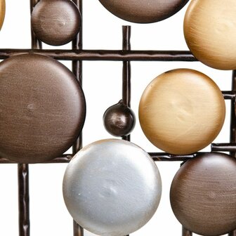 Wanddecoratie 91,5 x 4,5 x 72 cm Gouden Metaal Zilver 5
