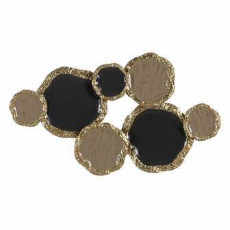 Wanddecoratie Geometrisch Beige Gouden Ijzer 95,3 x 6,4 x 54,6 cm 1