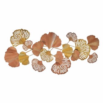 Wanddecoratie Koper Gouden Ijzer Blommor 100 x 4 x 48 cm 1