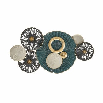 Wanddecoratie Multicolour Ijzer Cirkels 64 x 6 x 41 cm 1