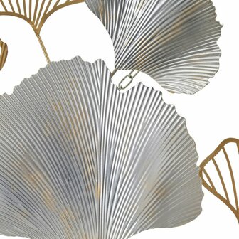 Wanddecoratie Gouden Zilverkleurig Ijzer Blommor 100 x 4 x 66 cm 3