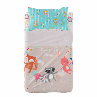 Beddengoedset HappyFriday Moshi Moshi Fantasy Multicolour Wieg voor baby&amp;apos;s 2 Onderdelen 1