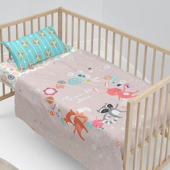 Beddengoedset HappyFriday Moshi Moshi Fantasy Multicolour Wieg voor baby&amp;apos;s 2 Onderdelen 2