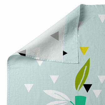 Beddengoedset HappyFriday Moshi Moshi Panda garden blue Blauw Wieg voor baby&amp;apos;s 2 Onderdelen 5