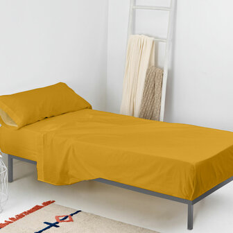 Beddengoedset HappyFriday BASIC KIDS Mosterd Bed van 80/90 2 Onderdelen 3
