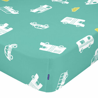 Onderlaken HappyFriday MOSHI MOSHI Groen Multicolour 60 x 120 x 14 cm 1