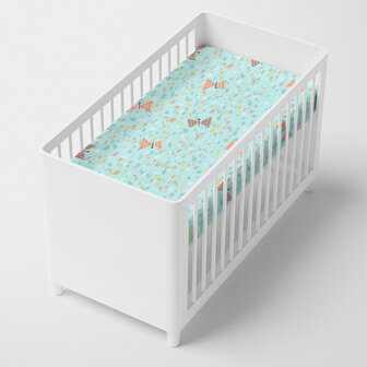 Onderlaken HappyFriday MOSHI MOSHI Blauw Multicolour 70 x 140 x 14 cm 4