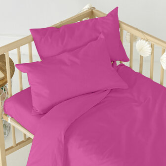 Onderlaken HappyFriday BASIC KIDS Fuchsia 70 x 140 x 14 cm 3