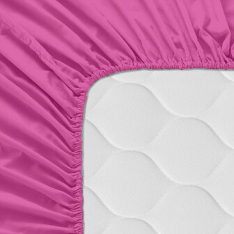 Onderlaken HappyFriday BASIC KIDS Fuchsia 70 x 140 x 14 cm 4