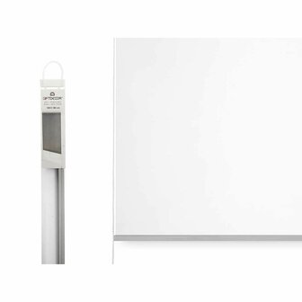Rolgordijn 150 x 180 cm Wit Stof Plastic (6 Stuks) 3