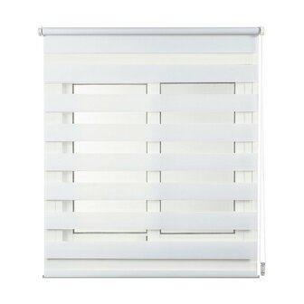 Rolgordijn Stor Planet Clip&amp;Fix Night&amp;Day Wit (120 x 180 cm) 1