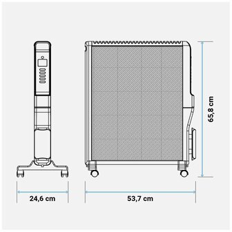 Verwarming Universal Blue 4020B UCRM9004 Zwart 2000 W 2