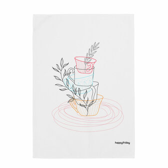 Keukendoek HappyFriday Breakfast Multicolour 70 x 50 cm (2 Stuks) 3