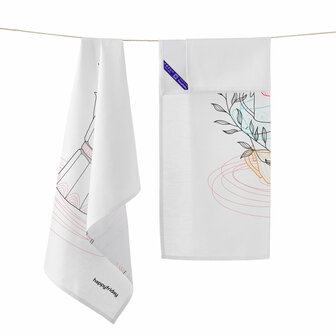 Keukendoek HappyFriday Breakfast Multicolour 70 x 50 cm (2 Stuks) 4