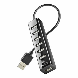 USB-HUB NGS IHUB7 TINY Zwart 1