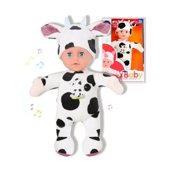 Babypop Reig Knuffel Koe 25 cm 1