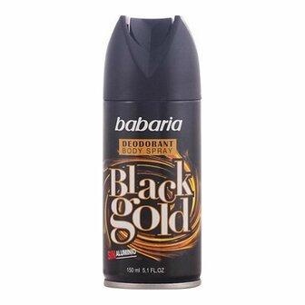 Deodorant Spray Men Black Gold Babaria BAB31345 (150 ml) 1