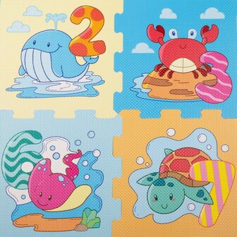 Speelkleed Colorbaby Navy EVA 8 Onderdelen (4 Stuks) 6