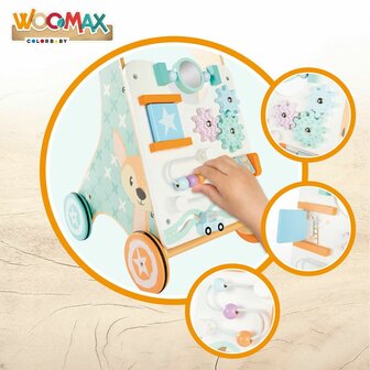Loopwagen Woomax Activity Center 2 Stuks 29,5 x 47 x 33 cm 4
