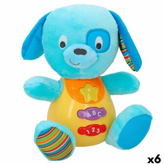 Knuffel met Geluid Winfun Hond 15,5 x 16,5 x 11,5 cm (6 Stuks) 1