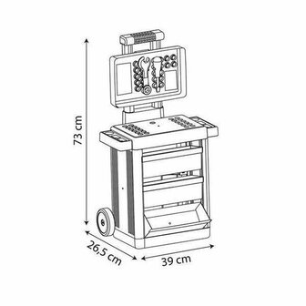 Gereedschapsset voor kinderen Smoby Trolley 73 x 39 x 26,5 cm 3