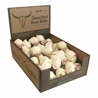 Hondensnoepjes Gloria Snackys Rawhide 15-17 cm Naakt 18 Stuks 1