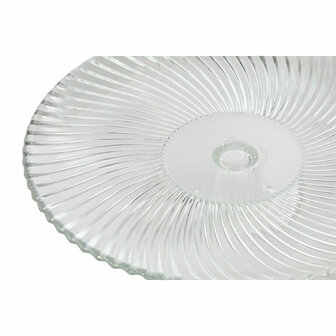 Dinerbord Home ESPRIT Transparant Kristal 26 x 26 x 8 cm 2