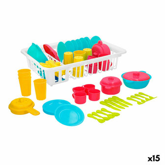 Kinderservies Colorbaby Speelgoed Uitwringbaar 35 Onderdelen (15 Stuks) 1
