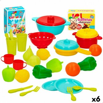 Speelgoedeten Colorbaby Huishouden en kookgerei 31 Onderdelen (6 Stuks) 1
