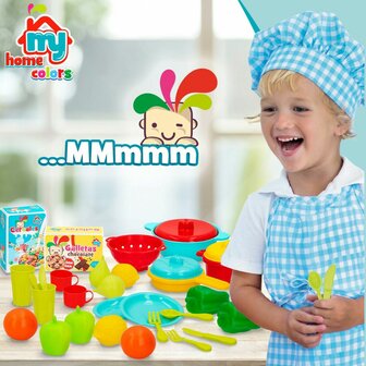 Speelgoedeten Colorbaby Huishouden en kookgerei 31 Onderdelen (6 Stuks) 5
