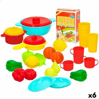 Speelgoedeten Colorbaby Huishouden en kookgerei 31 Onderdelen (6 Stuks) 1