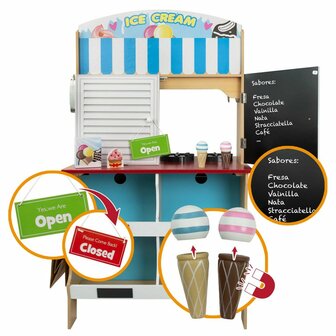 Speelgoedkeuken Play &amp; Learn 60 x 109 x 40 cm 2