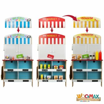 Speelgoedkeuken Play &amp; Learn 60 x 109 x 40 cm 3