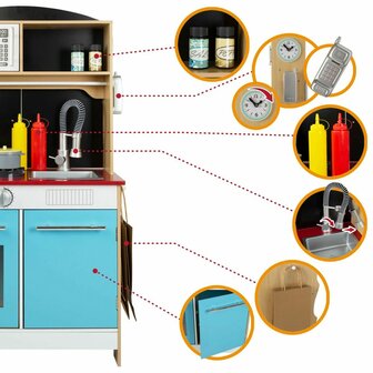 Speelgoedkeuken Play &amp; Learn 60 x 109 x 40 cm 4