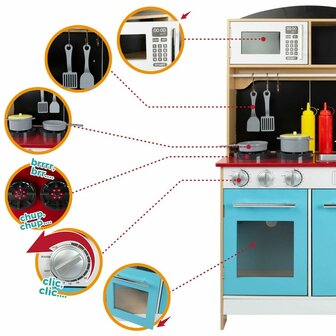 Speelgoedkeuken Play &amp; Learn 60 x 109 x 40 cm 5