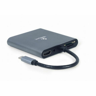 USB-HUB GEMBIRD A-CM-COMBO6-01 Grijs 3