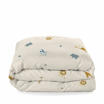 Dekbedovertrek set HappyFriday Mini Animals Multicolour Wieg voor baby&amp;apos;s 2 Onderdelen 4