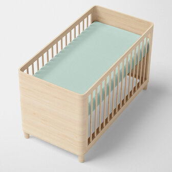 Onderlaken HappyFriday BASIC KIDS Munt 60 x 120 x 14 cm 2