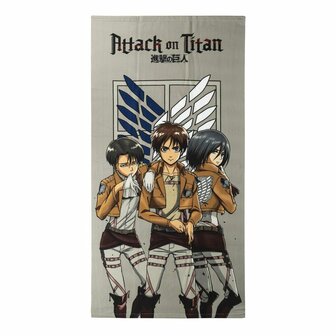 Strandhanddoek Attack on Titan Multicolour 100 % polyester 70 x 140 cm 1