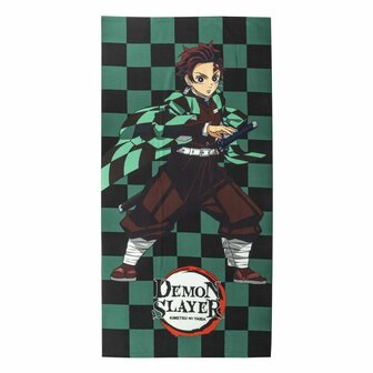 Strandhanddoek Demon Slayer Groen 100 % polyester 70 x 140 cm 1
