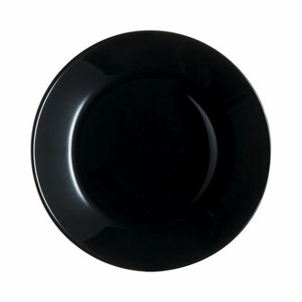 Dessertbord Luminarc Zelie Negro Zwart Glas &Oslash; 18 cm (12 Stuks) 5