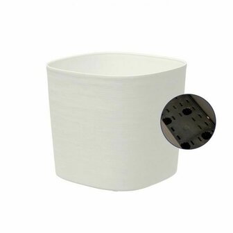 Zelfwaterende bloempot Garden ID Wit 20 x 20 cm 3