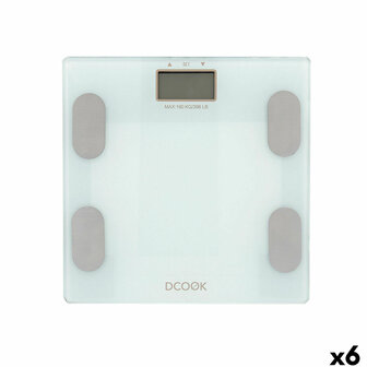Digitale Personenweegschaal Dcook Gallery Wit Plastic (6 Stuks) 1