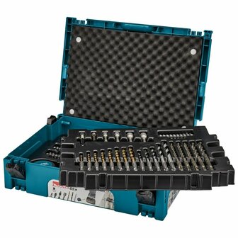 Boren- en bitset Makita B-69478 Boorhouder Aluminium 65 Onderdelen 3