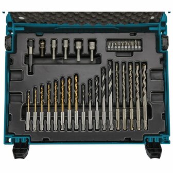 Boren- en bitset Makita B-69478 Boorhouder Aluminium 65 Onderdelen 5