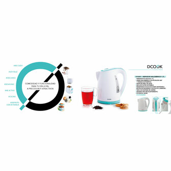 Waterkoker Dcook Gallery Wit Plastic 2200 W 1,7 L (8 Stuks) 8