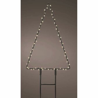 Verlichte decoratie Lumineo Kerstboom 18 x 27 cm Metaal Staak MicroLED 5
