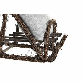 Kerstversiering DKD Home Decor Kerstman Grijs Hout 42 x 22 x 48 cm 3