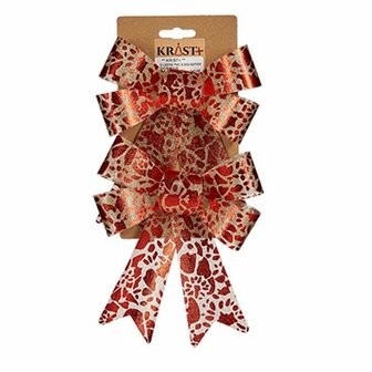 Lasso Kerstversiering Afgedrukt Rood Gouden PVC 15 x 4 x 16 cm (12 Stuks) 3