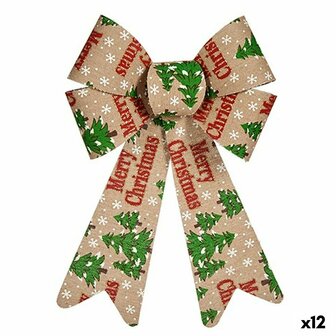 Lasso Merry Christmas Kerstversiering Multicolour PVC 16 x 24 x 4 cm (12 Stuks) 1